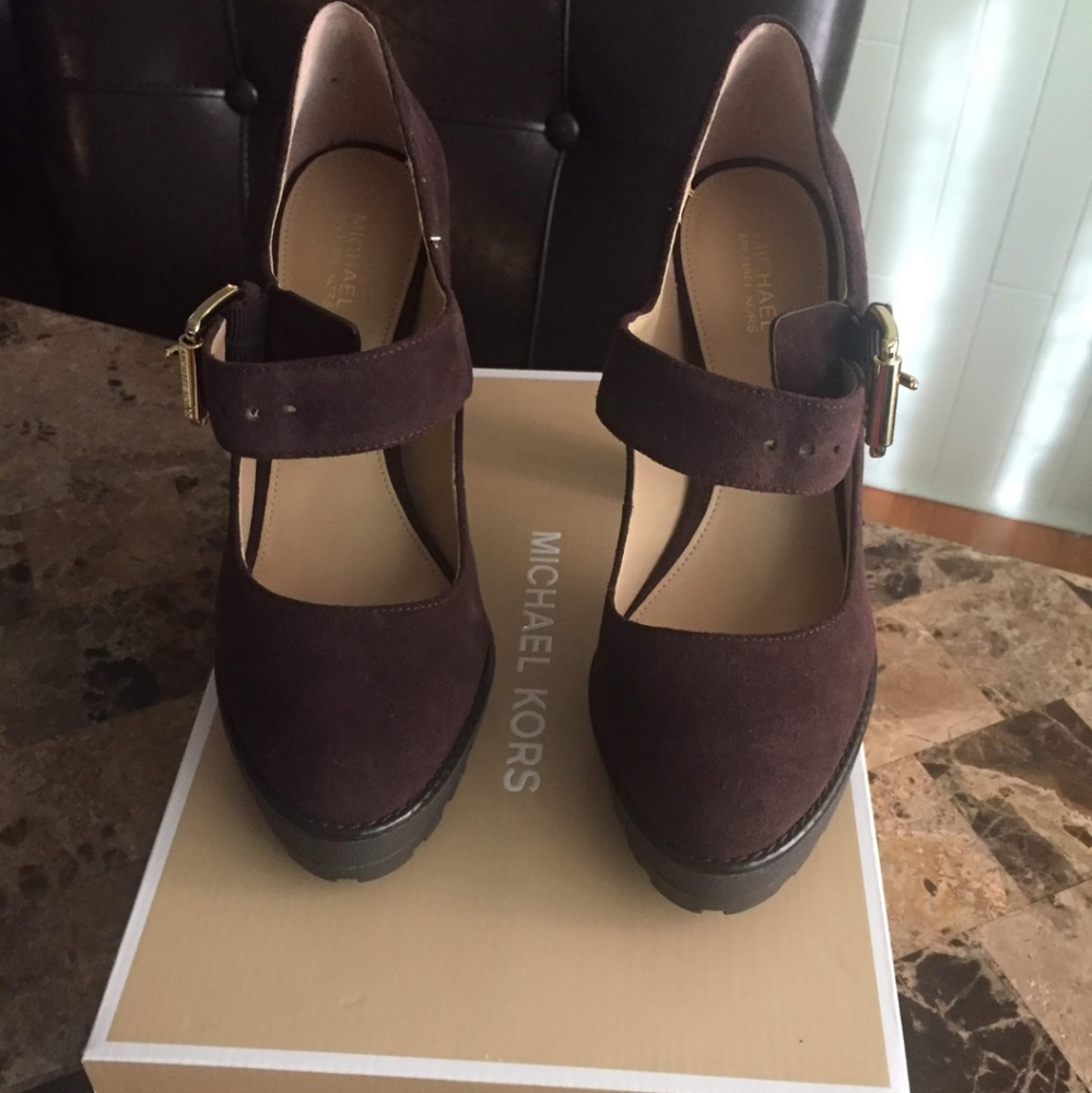 Michael Kors Brown Suede Heels